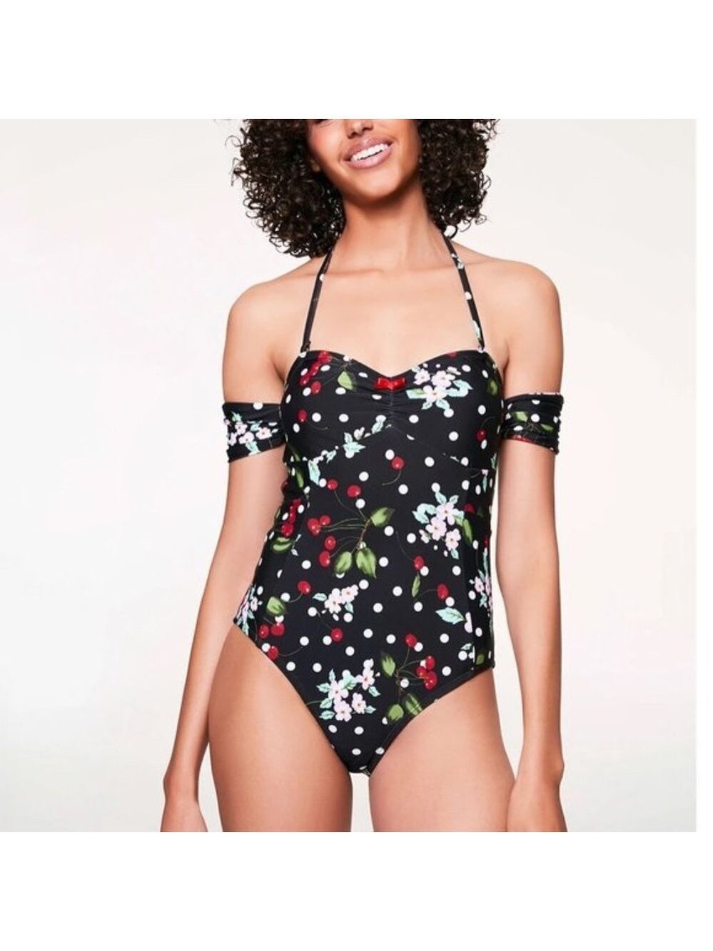 Betsey Johnson Cherry Bomb One Piece Swimsuit